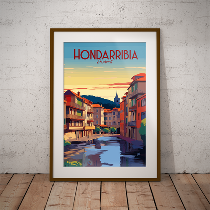 Hondarribia poster by bon voyage design