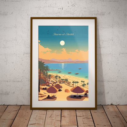 Sharm-el-Sheikh poster by bon voyage design