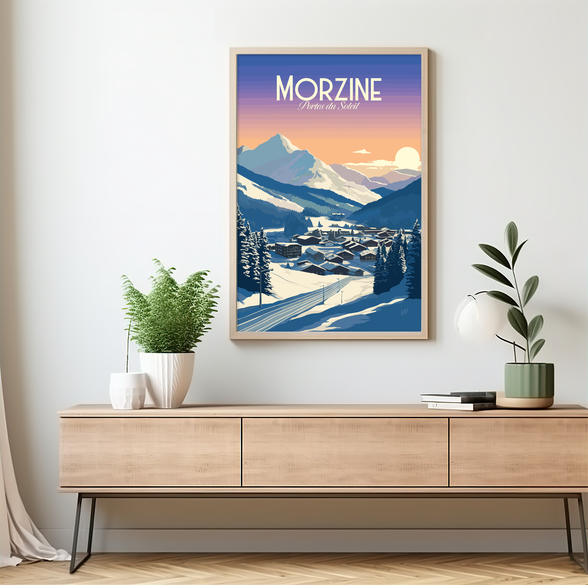 Morzine poster by bon voyage design