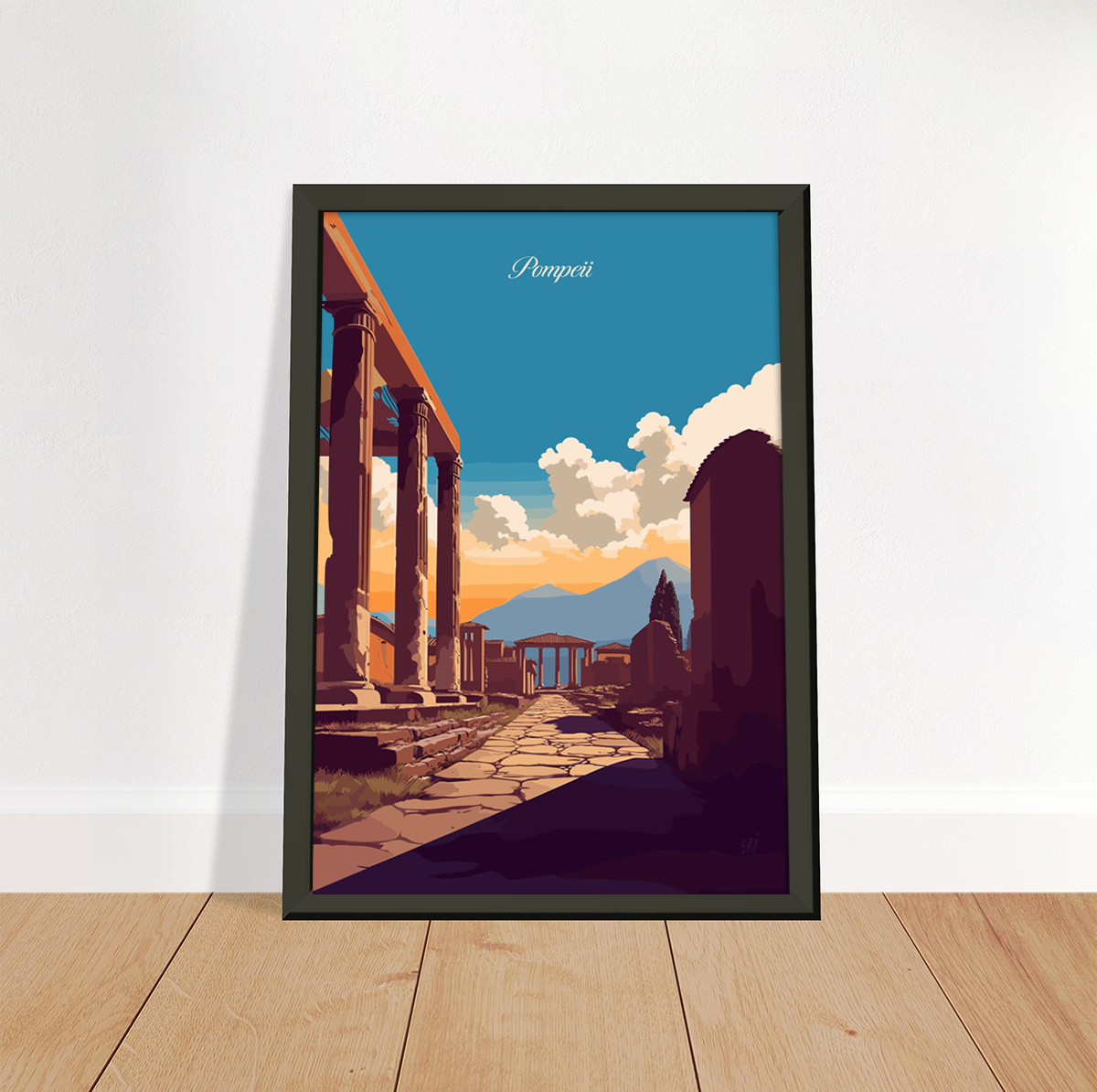 Pompeii poster by bon voyage design