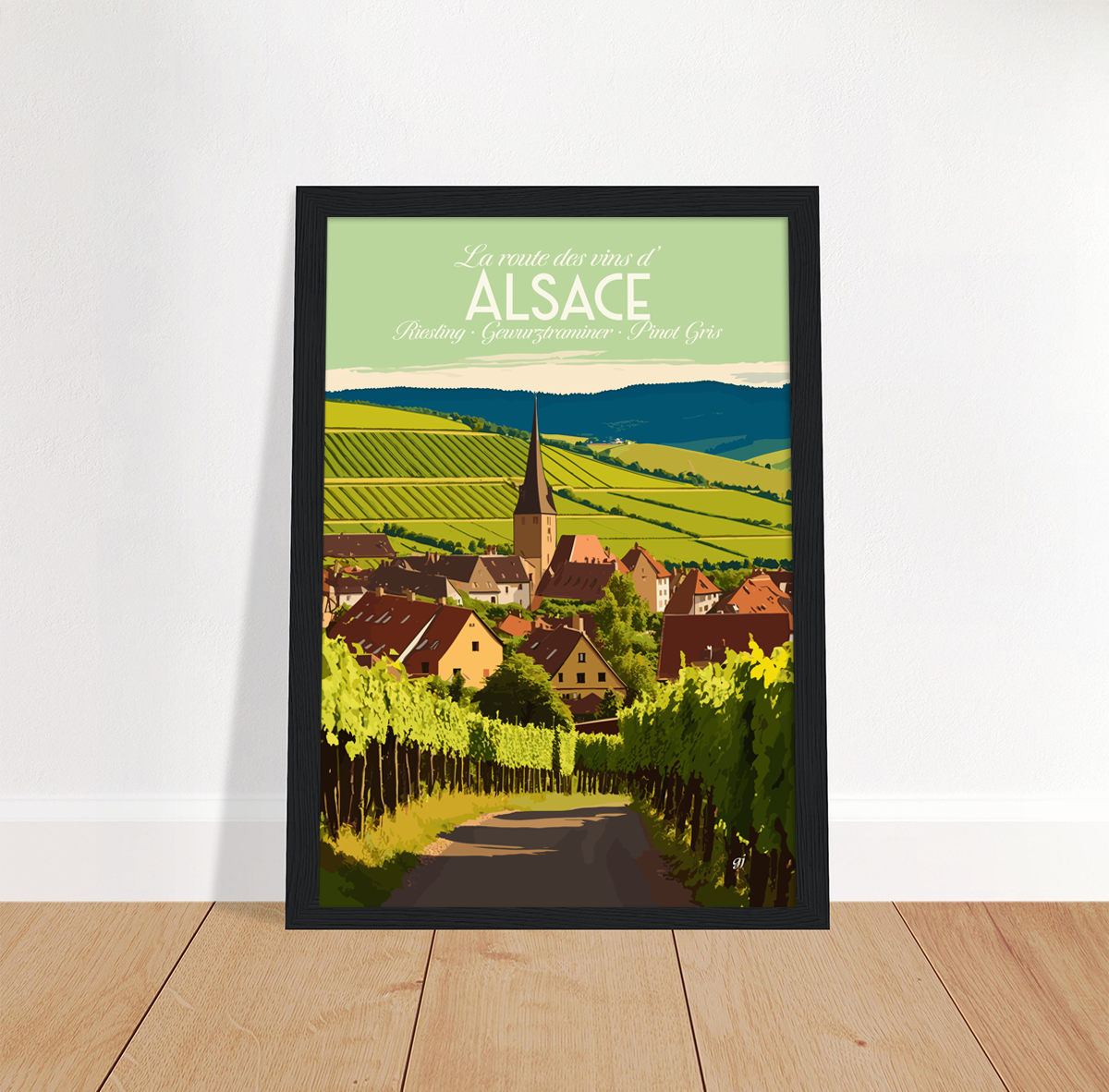 Alsace poster by bon voyage design
