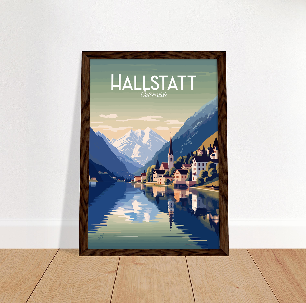 Hallstatt poster by bon voyage design