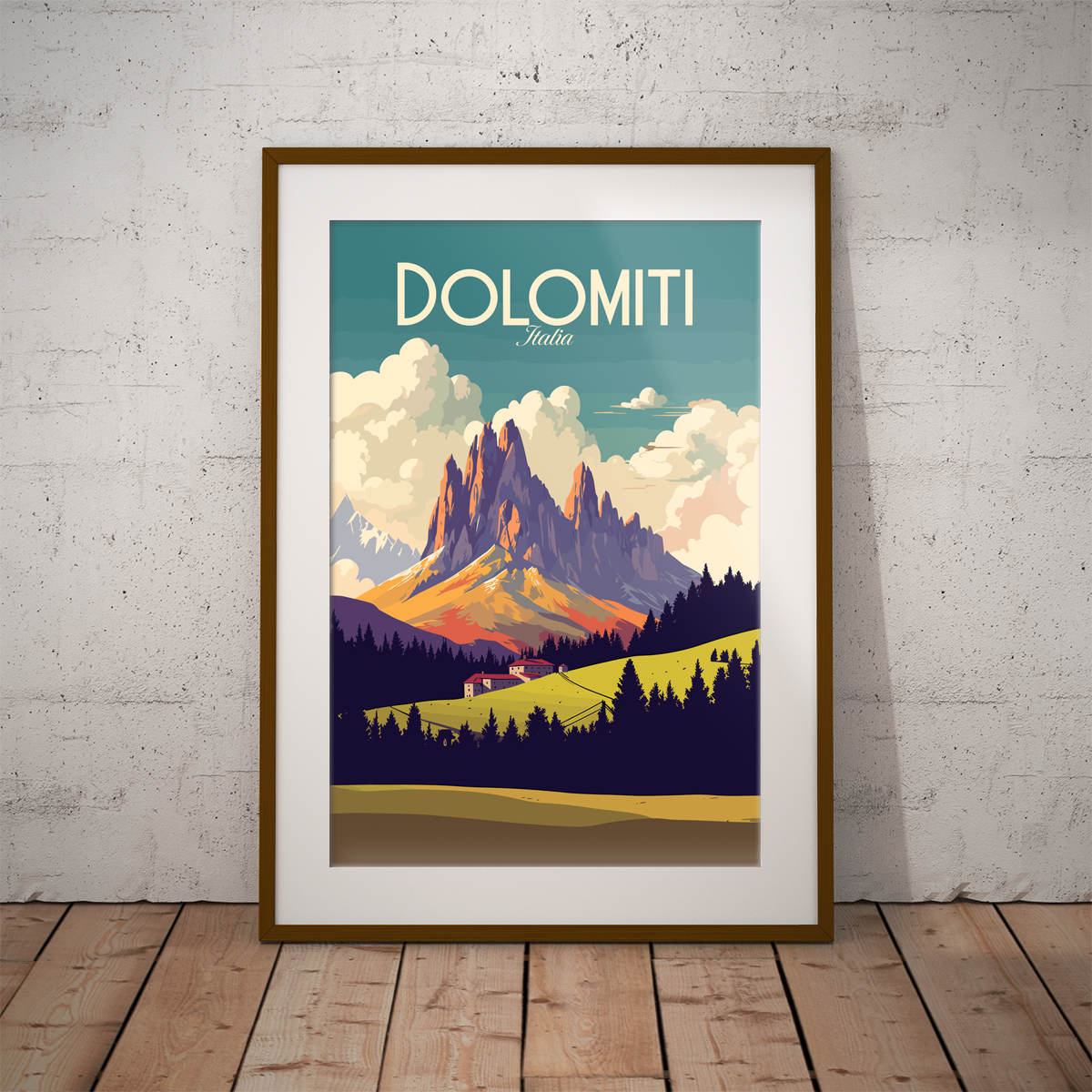 Dolomiti poster by bon voyage design