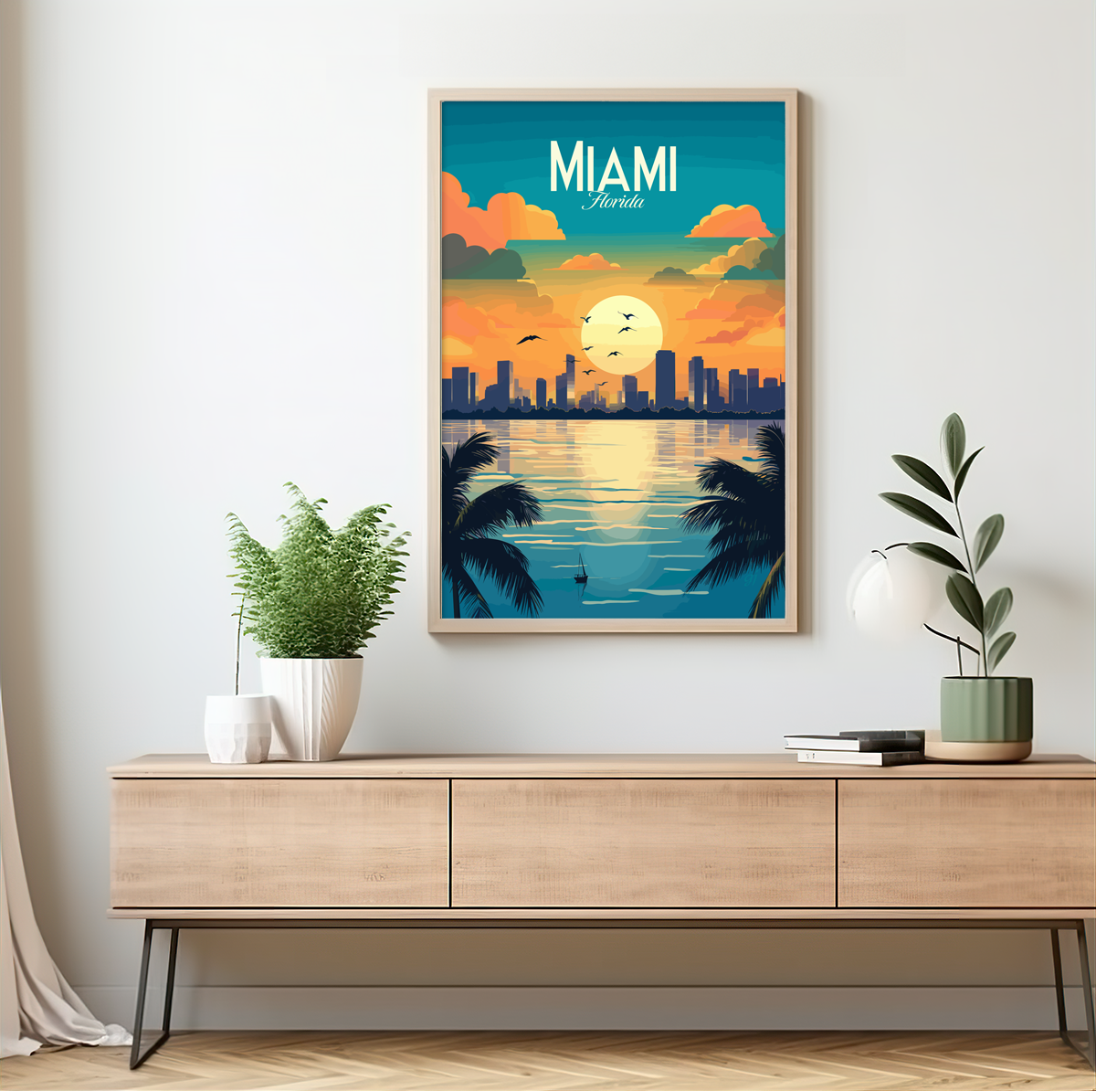Miami poster by bon voyage design