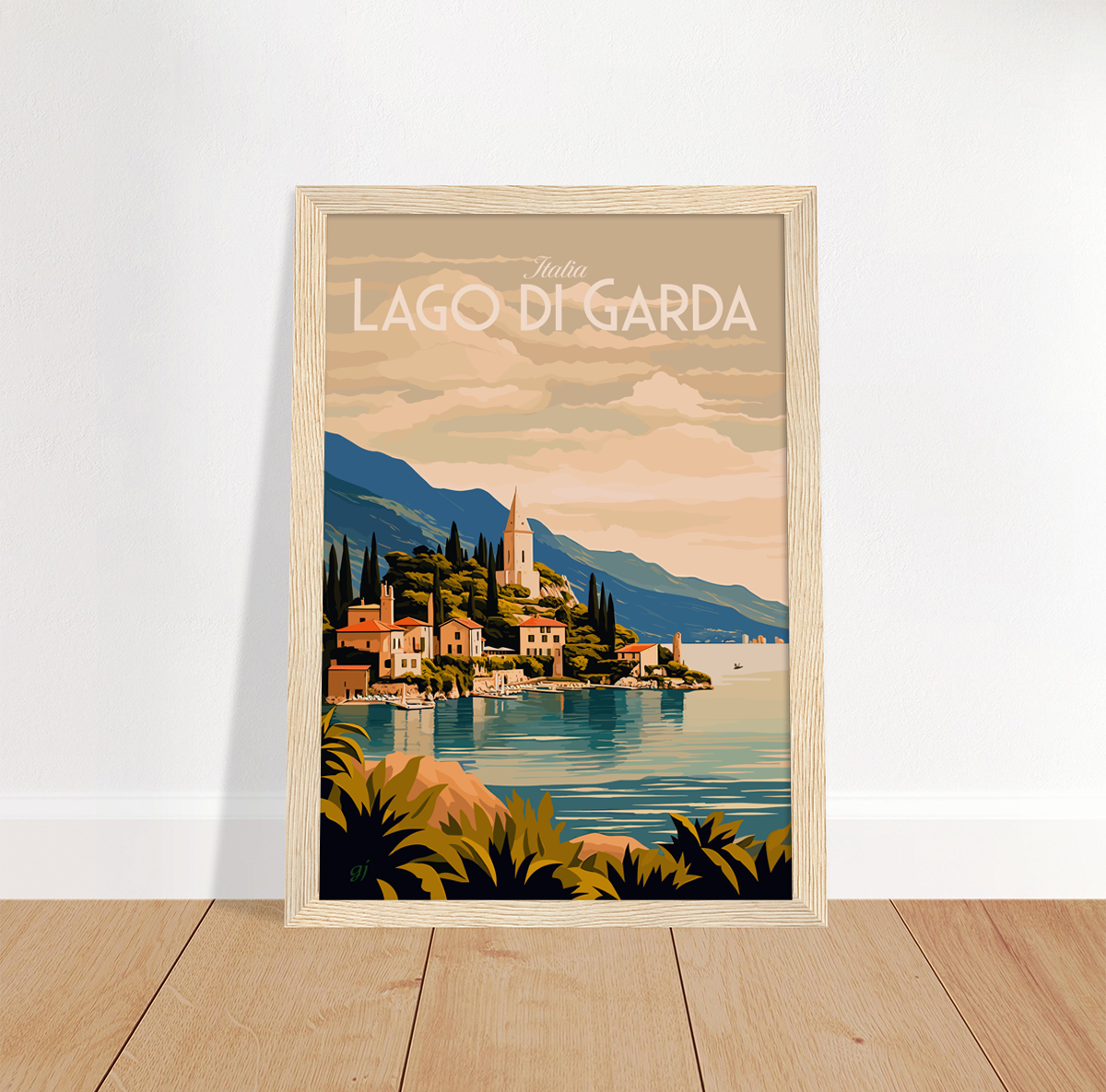 Lago di Garda poster by bon voyage design