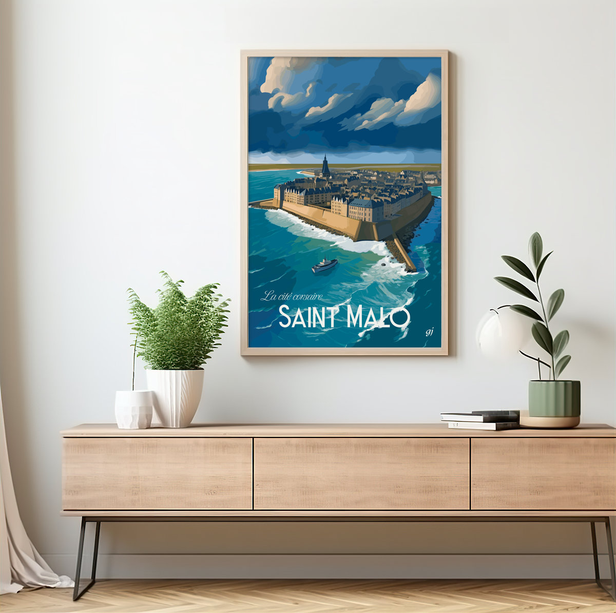 Saint-Malo poster by bon voyage design