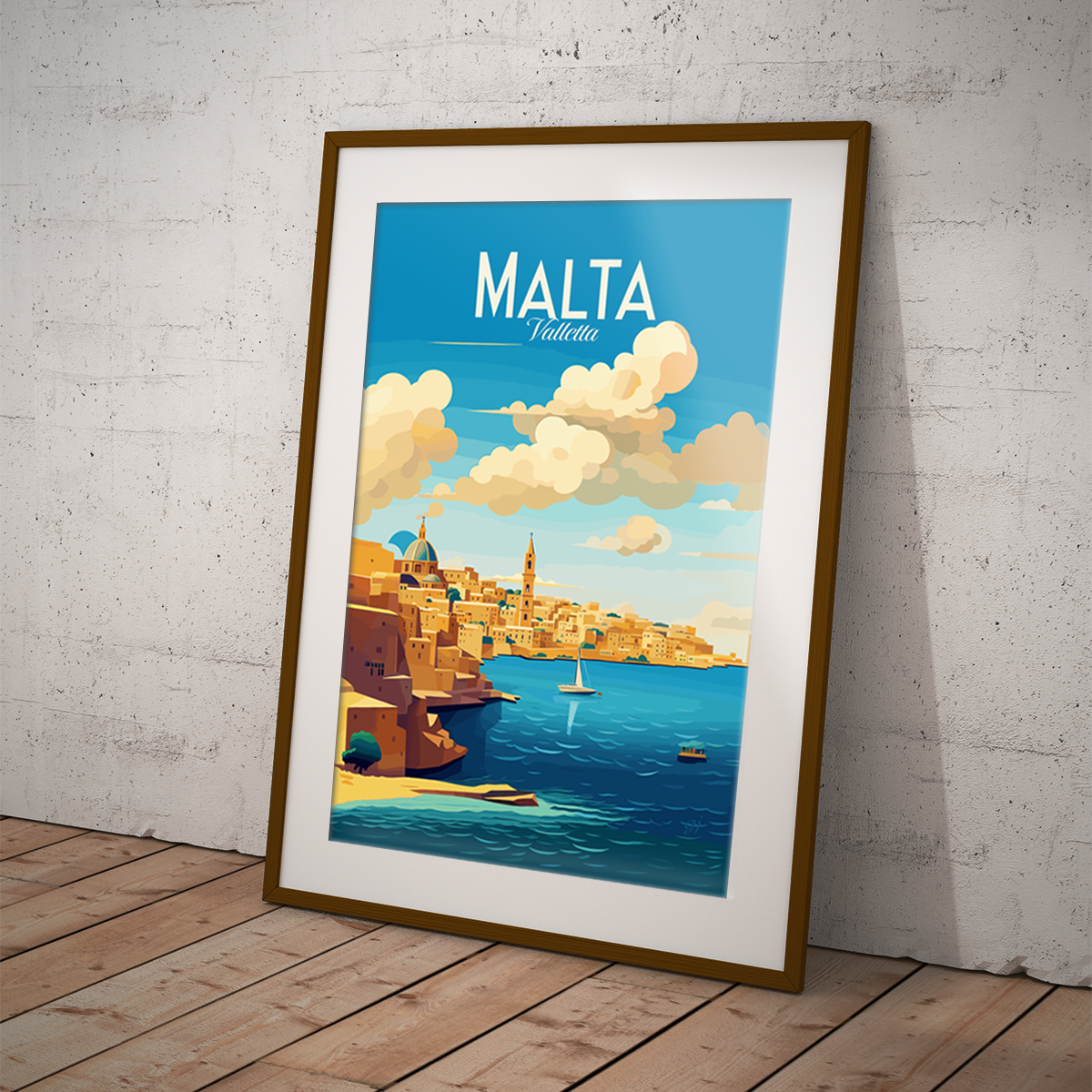 Malta poster by bon voyage design