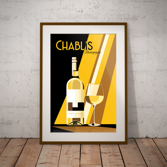 Chablis poster by bon voyage design