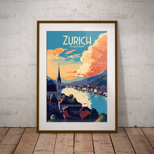 Zurich poster by bon voyage design