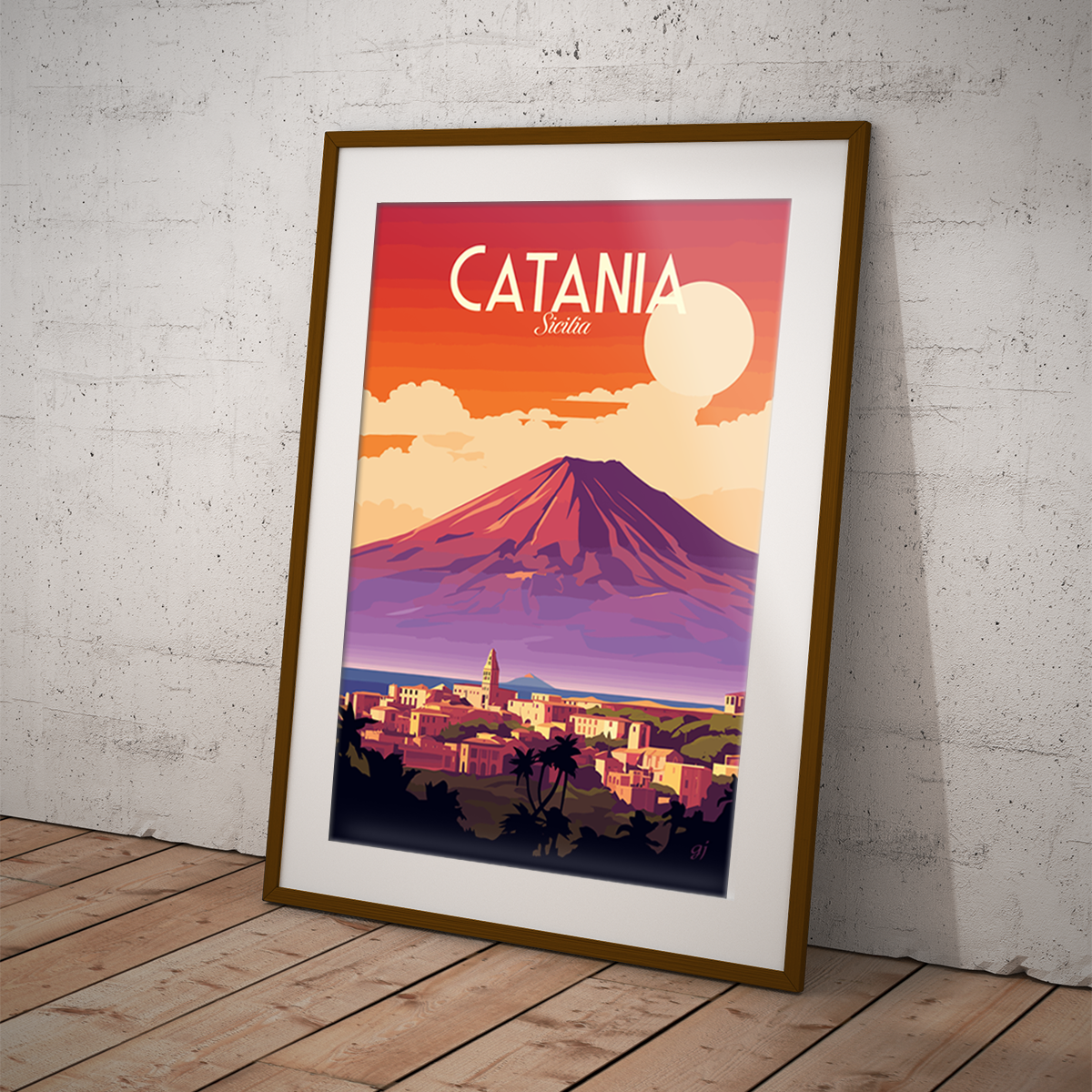 Catania poster by bon voyage design