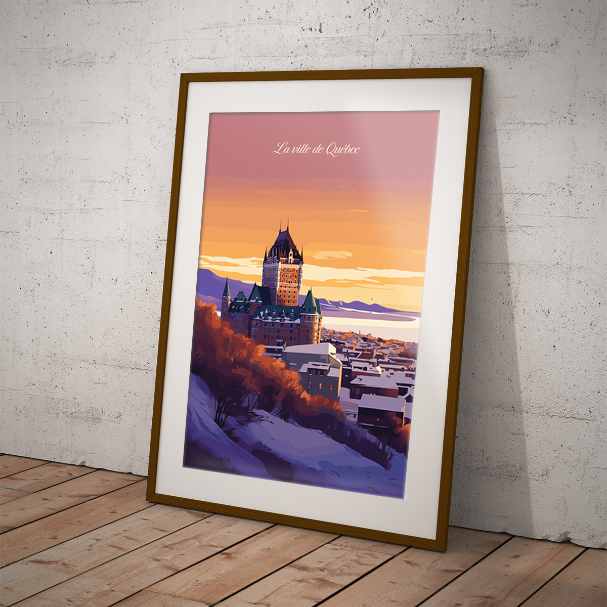 Quebec poster by bon voyage design