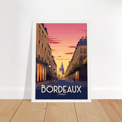 Bordeaux poster by bon voyage design