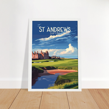 St Andrews poster by bon voyage design