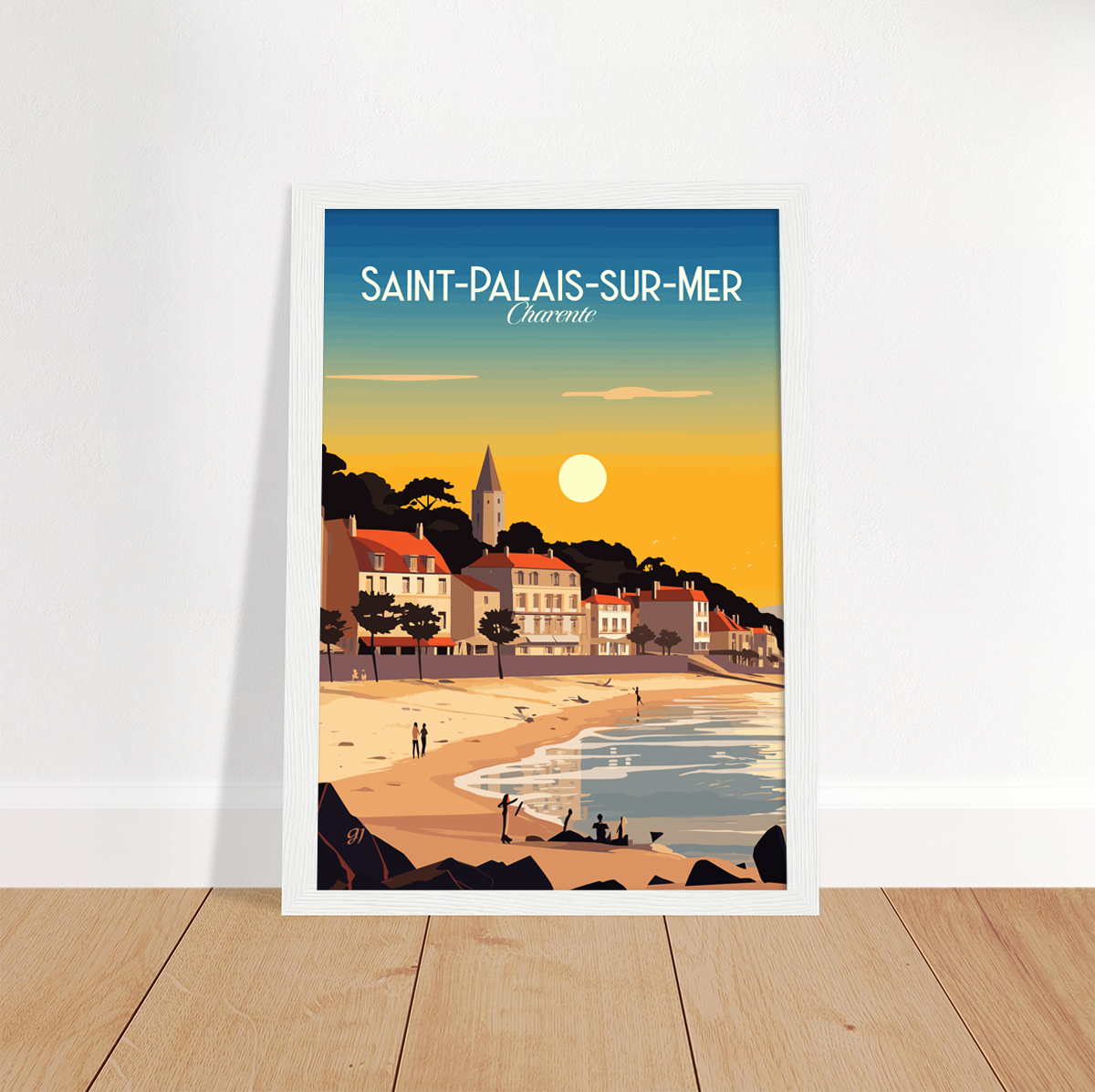 Saint-Palais-sur-Mer poster by bon voyage design