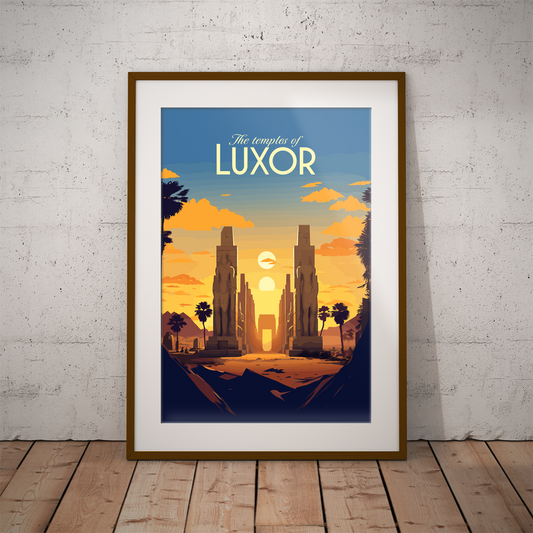 Luxor poster by bon voyage design