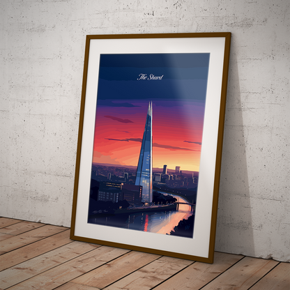 London - The Shard poster by bon voyage design