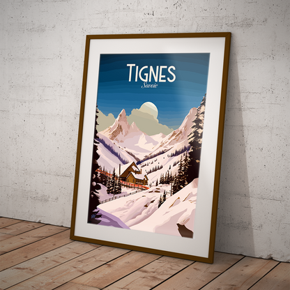 Tignes poster by bon voyage design