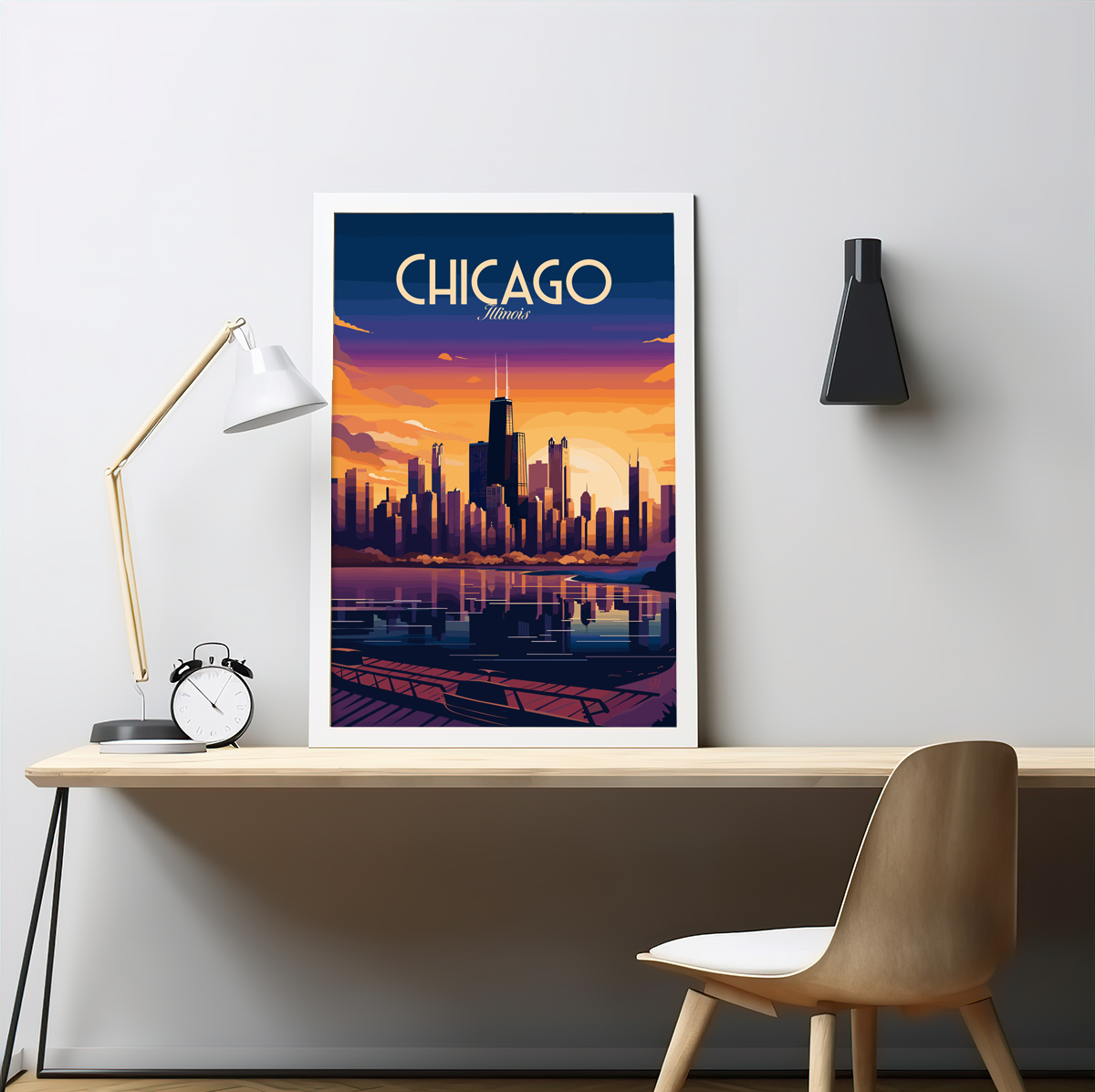 Chicago poster by bon voyage design