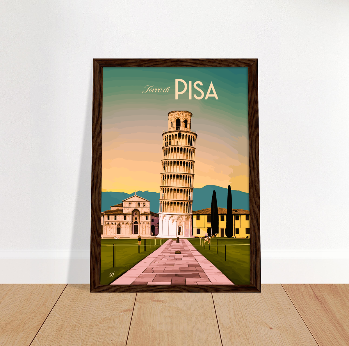 Pisa poster by bon voyage design