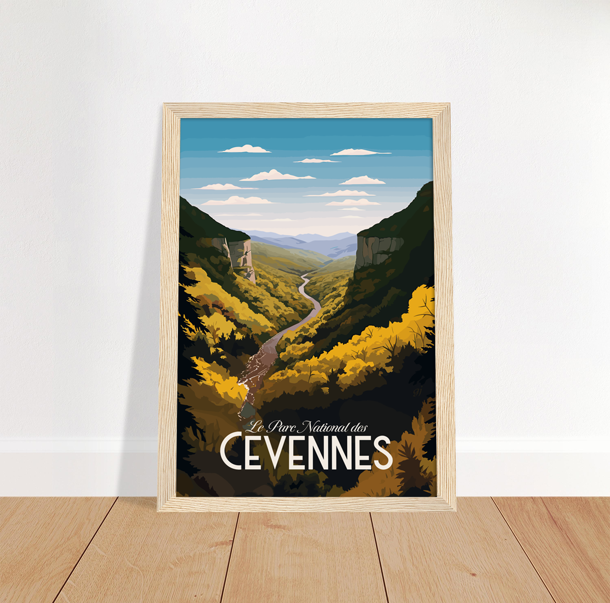 Cevennes poster by bon voyage design