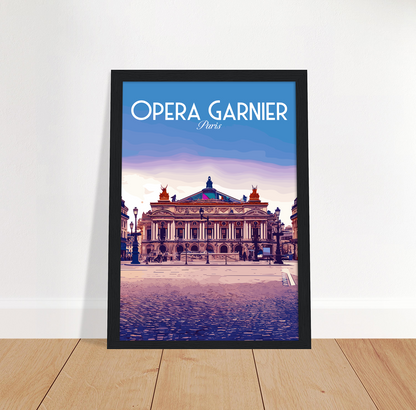 Paris - Opéra Garnier poster by bon voyage design