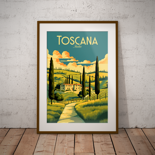 Toscana poster by bon voyage design
