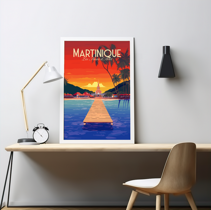 Martinique - Anses d’Arlet poster by bon voyage design