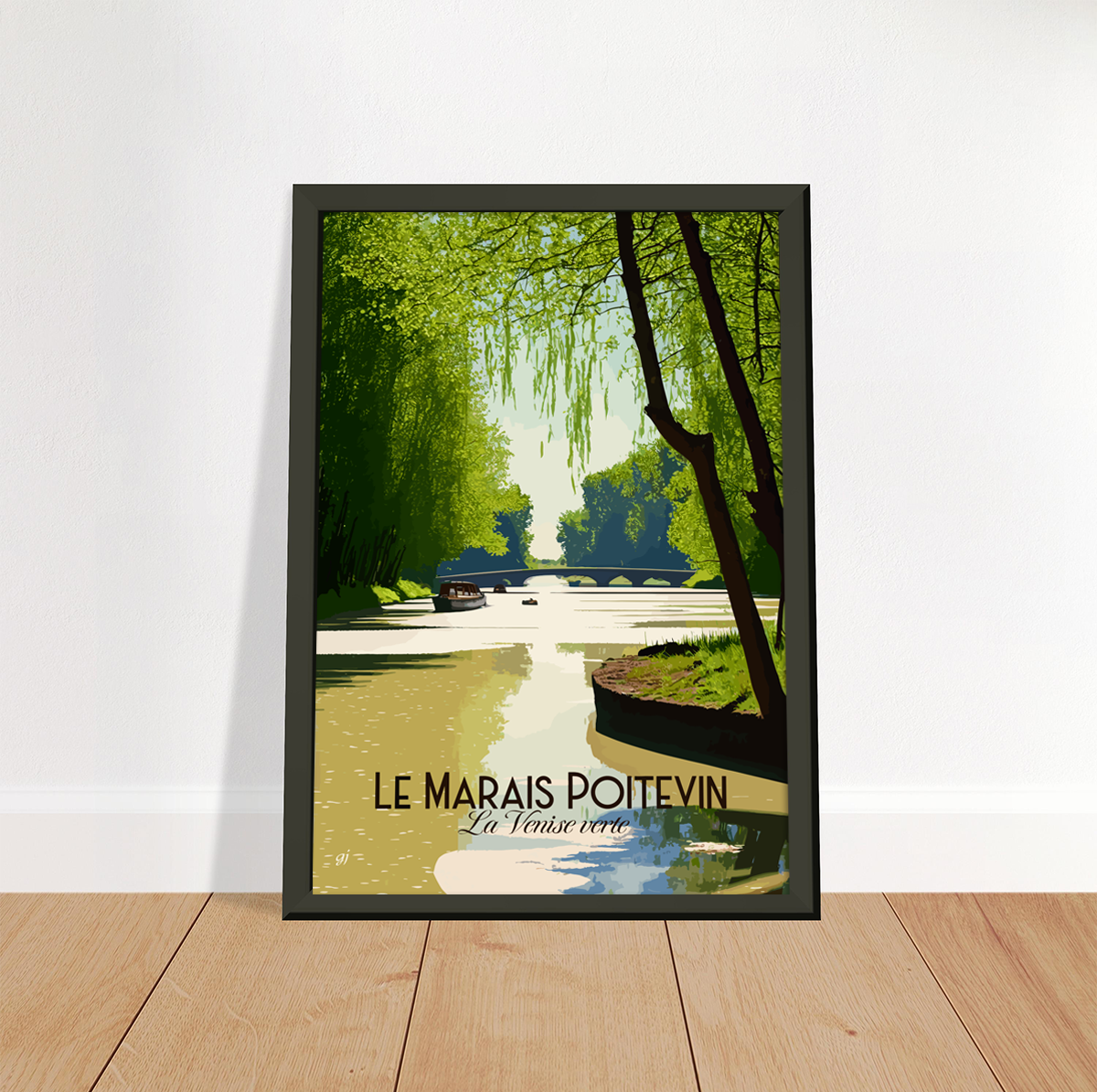 Marais Poitevin poster by bon voyage design