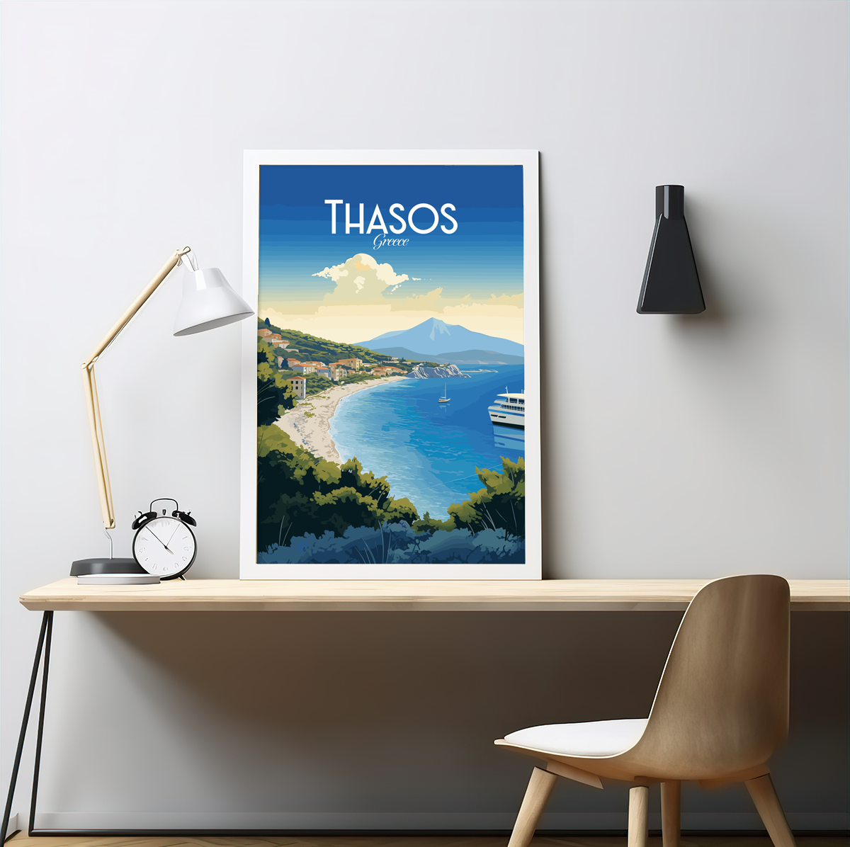 Thasos poster by bon voyage design
