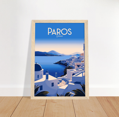 Paros poster by bon voyage design