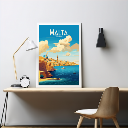 Malta poster by bon voyage design