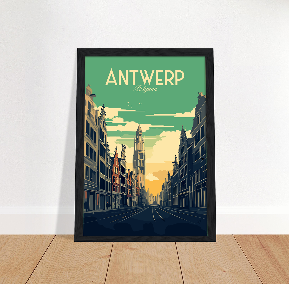 Antwerp poster by bon voyage design