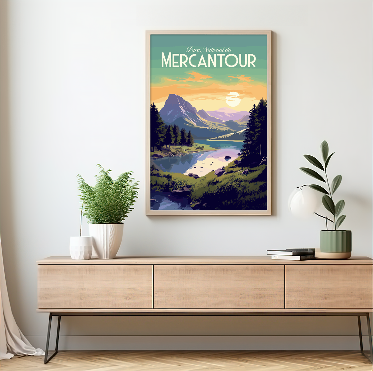 Mercantour poster by bon voyage design