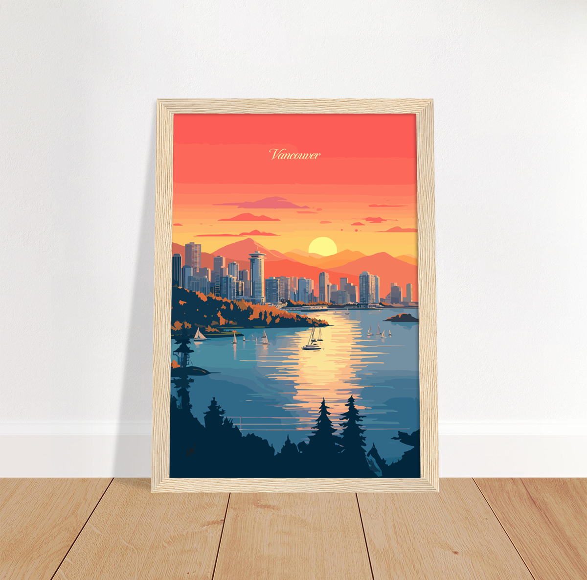 Vancouver poster by bon voyage design
