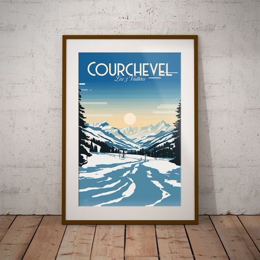 Courchevel | Travel Poster