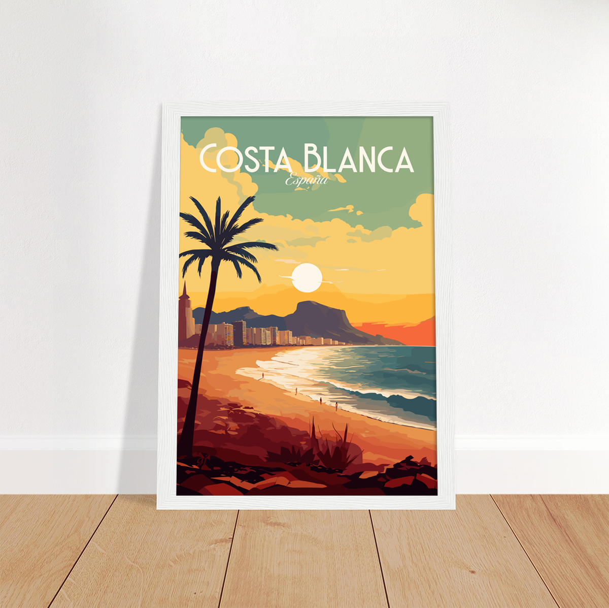 Costa Blanca poster by bon voyage design