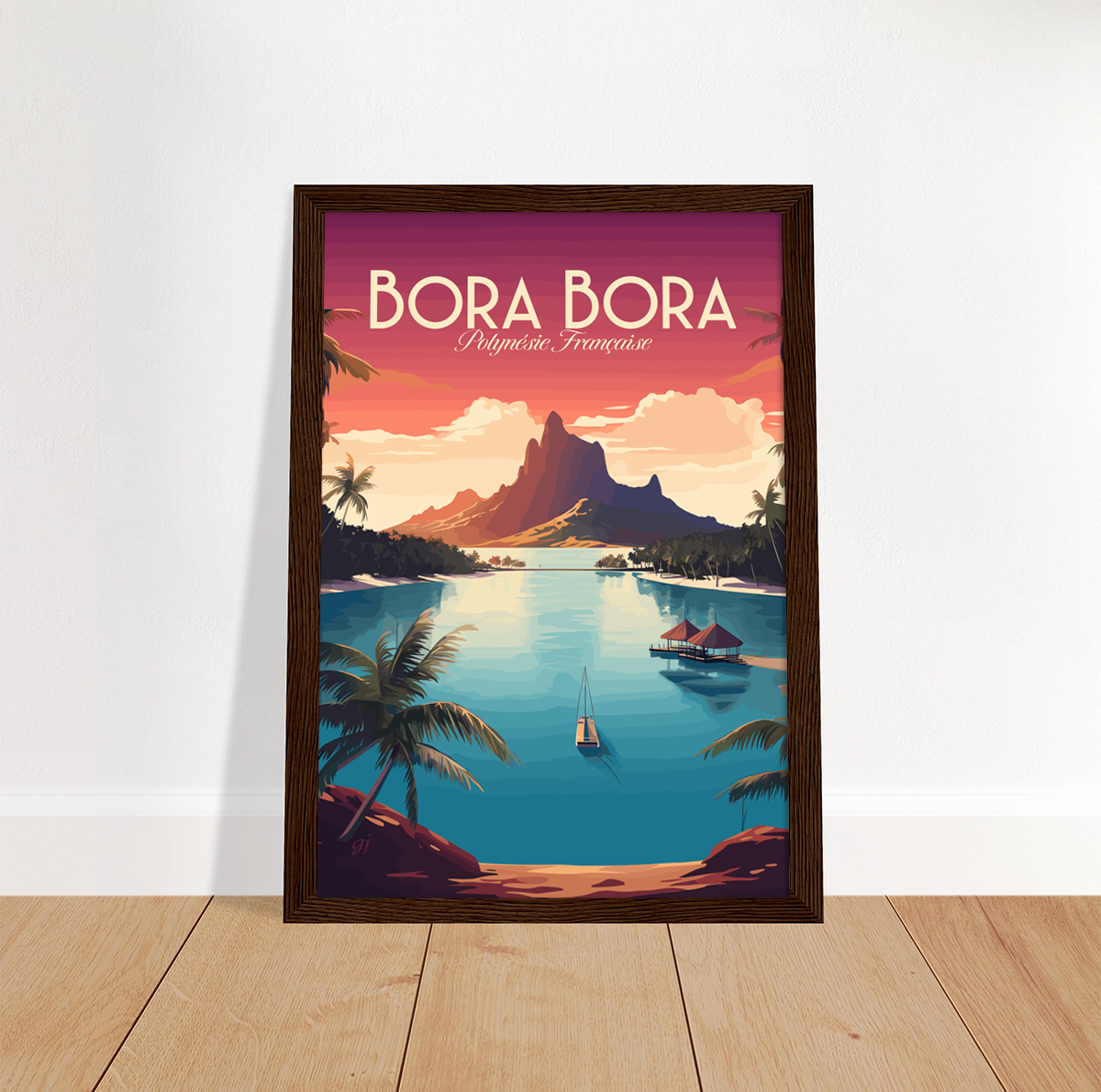 Bora Bora poster by bon voyage design
