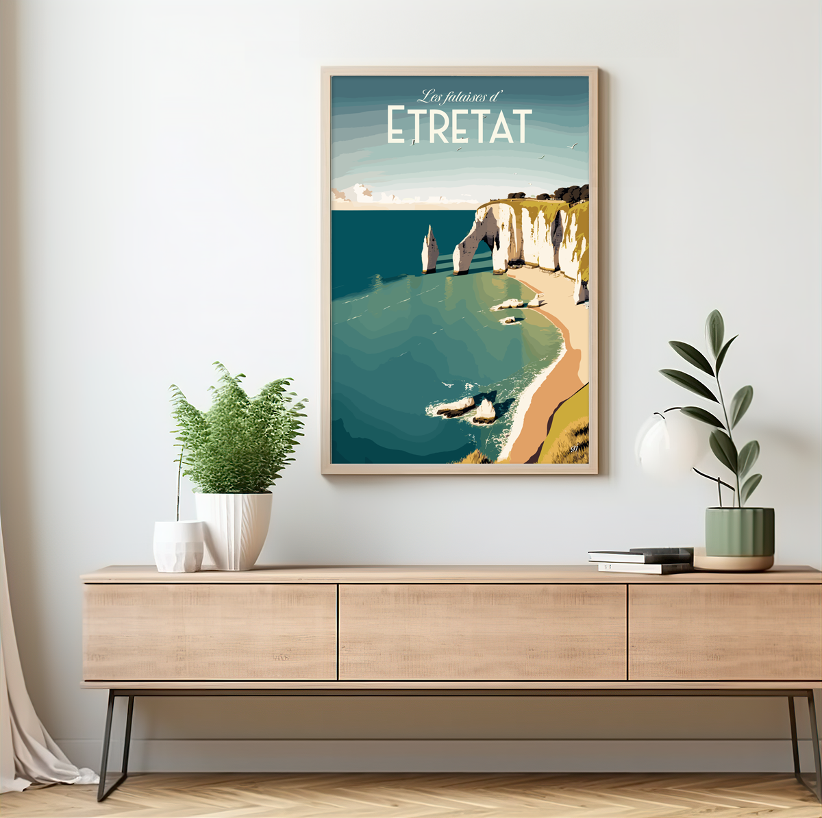 Etretat poster by bon voyage design