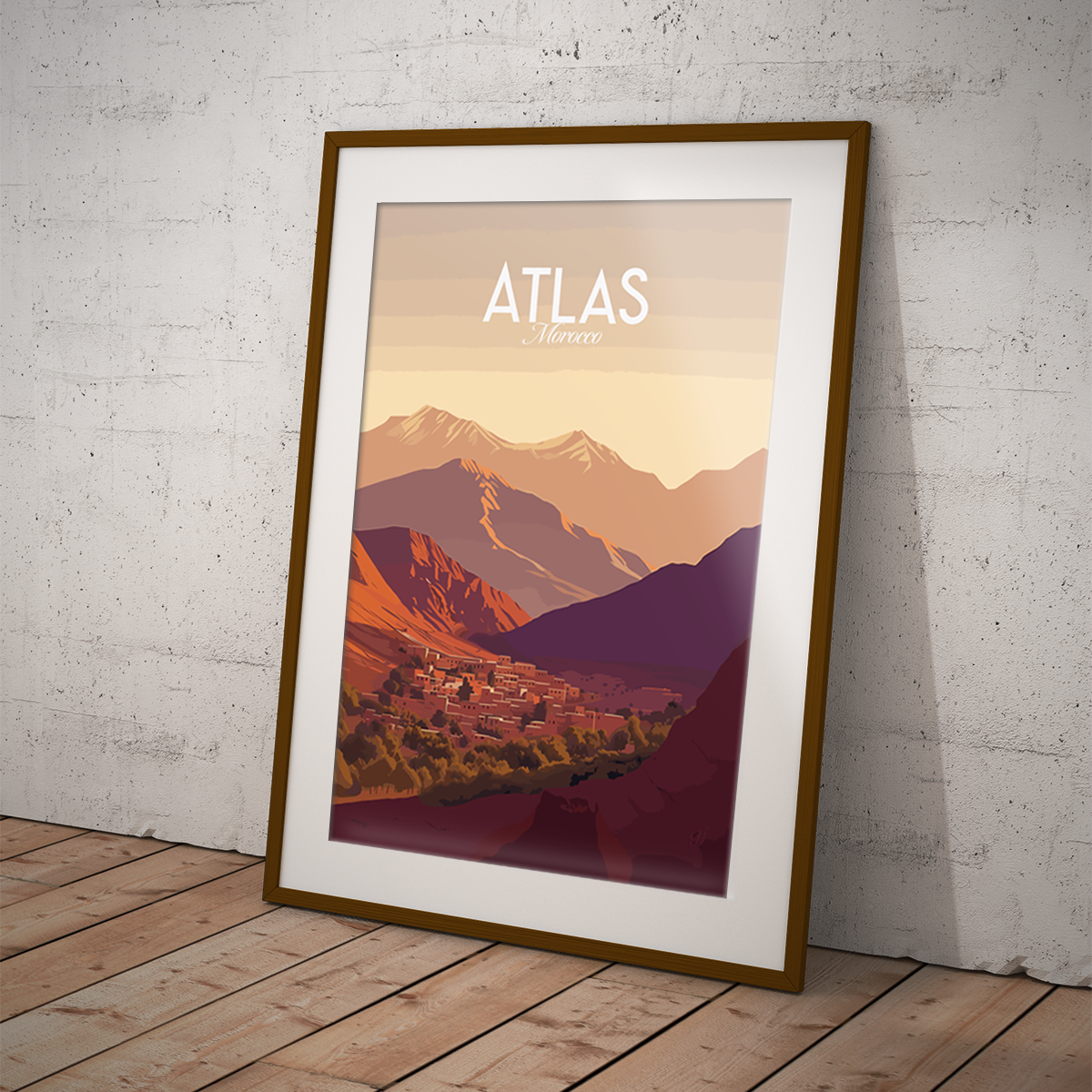 Atlas poster by bon voyage design