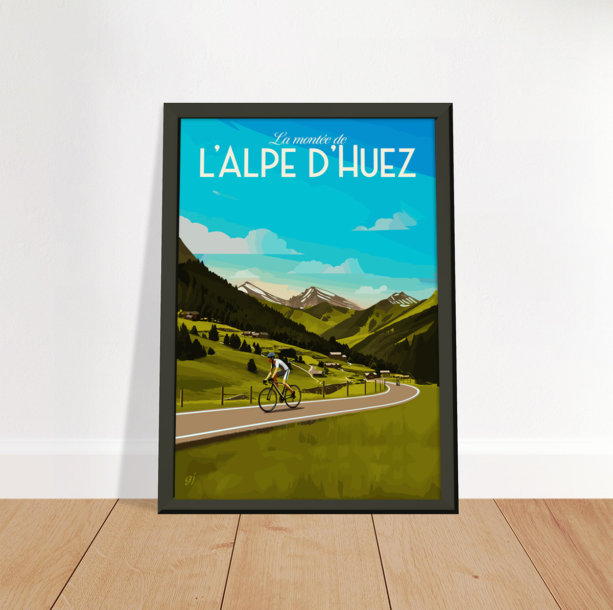 Alpe d'Huez poster by bon voyage design