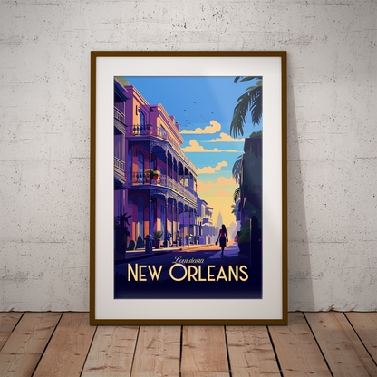 New Orleans poster by bon voyage design