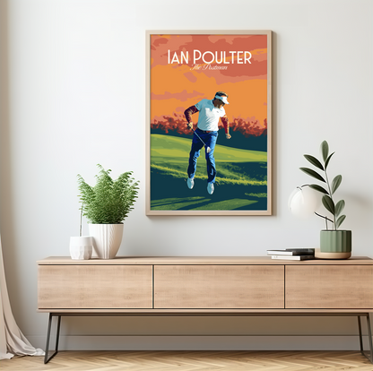 Ian Poulter poster by bon voyage design