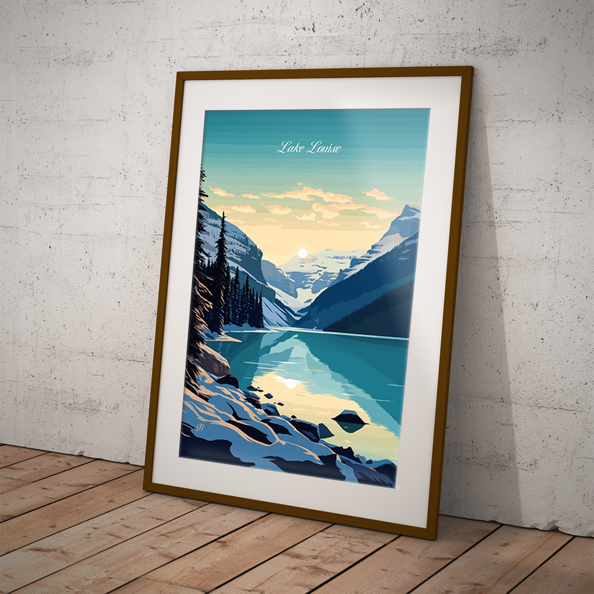 Lake Louise poster by bon voyage design