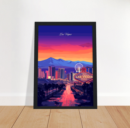 Las Vegas poster by bon voyage design
