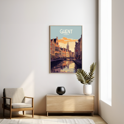 Ghent poster by bon voyage design