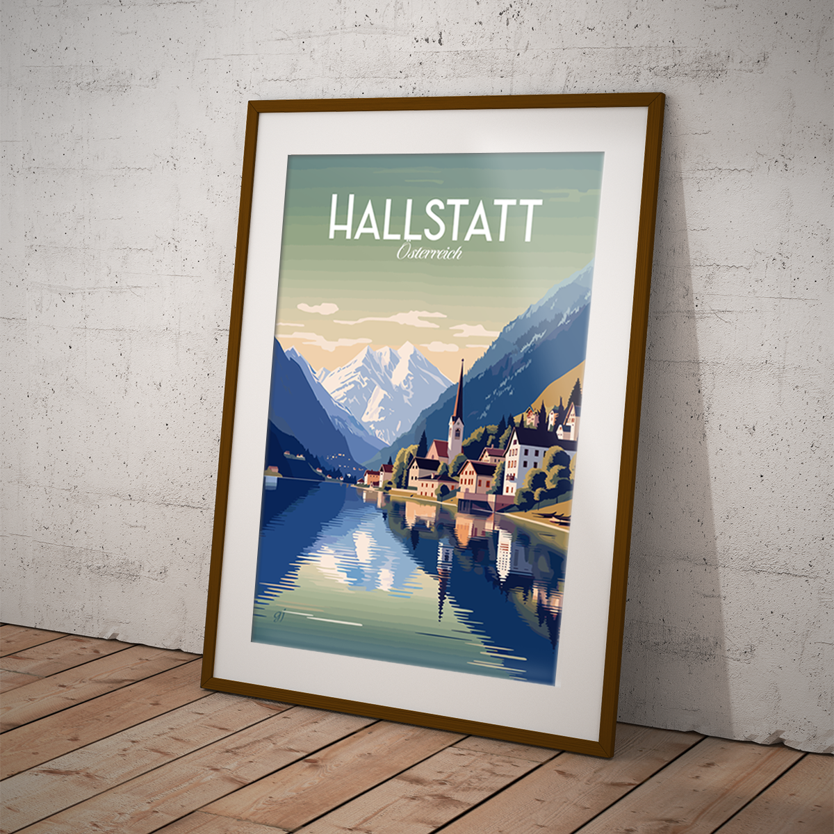 Hallstatt poster by bon voyage design
