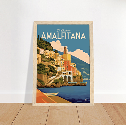 Costiera Amalfitana poster by bon voyage design
