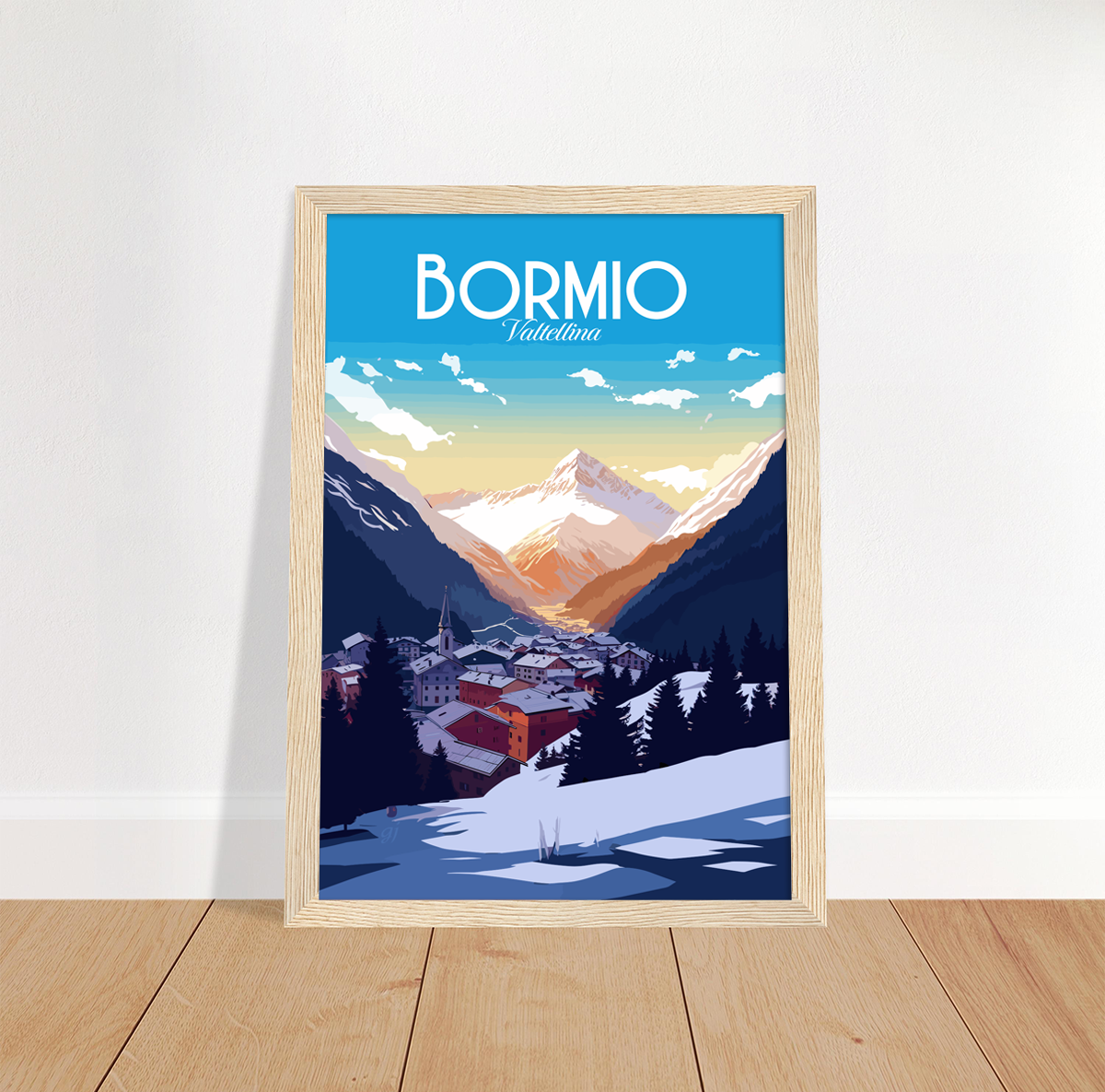 Bormio poster by bon voyage design