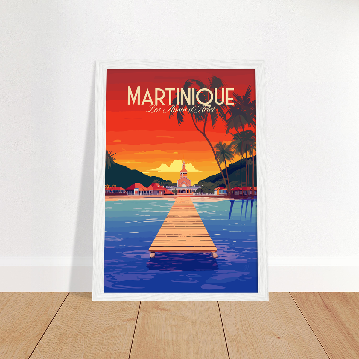 Martinique - Anses d’Arlet poster by bon voyage design