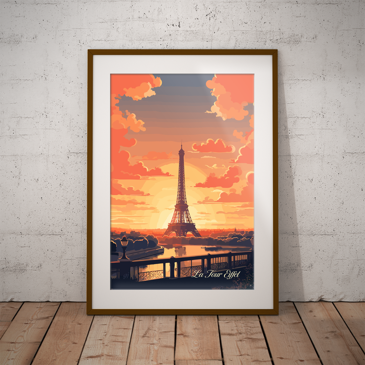 Paris - Tour Eiffel poster by bon voyage design